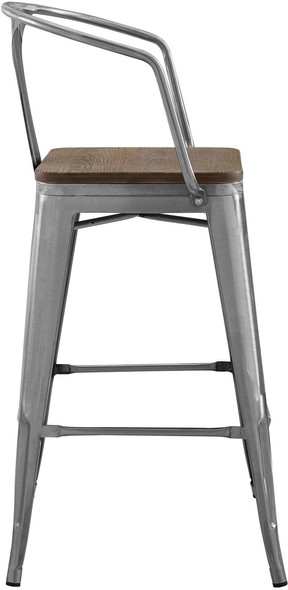 black metal counter height stools Modway Furniture Bar and Counter Stools Gunmetal