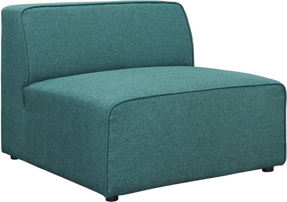 soft sectional sofa with chaise Modway Furniture Sofas and Armchairs Teal