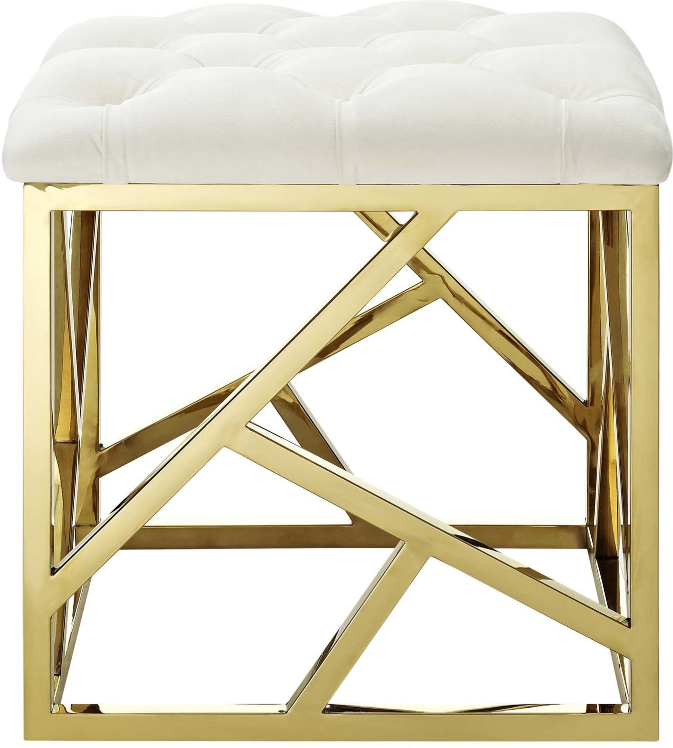 accent chairs at Modway Furniture Sofas and Armchairs Gold Ivory