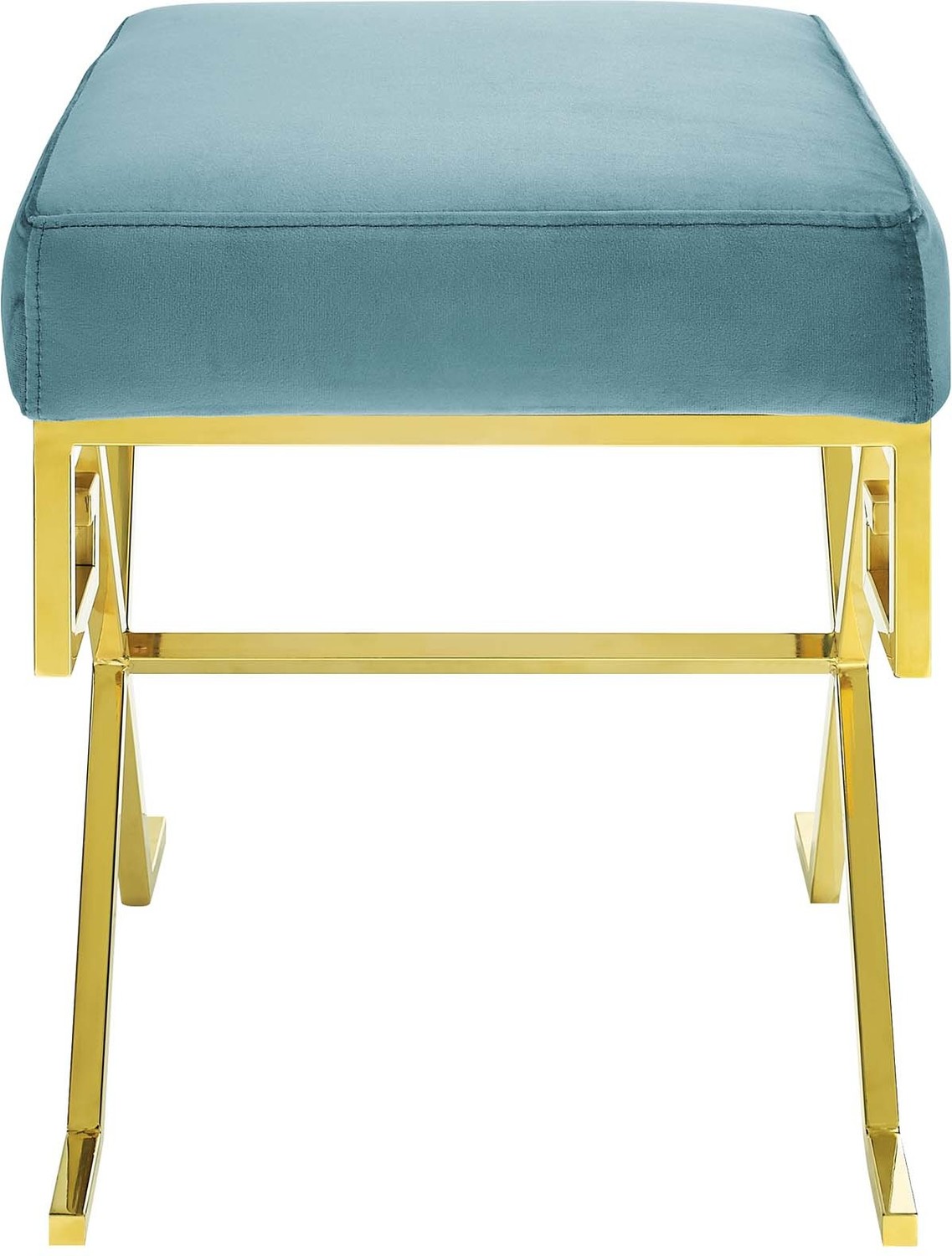 outdoor ottoman navy Modway Furniture Benches and Stools Sea Blue