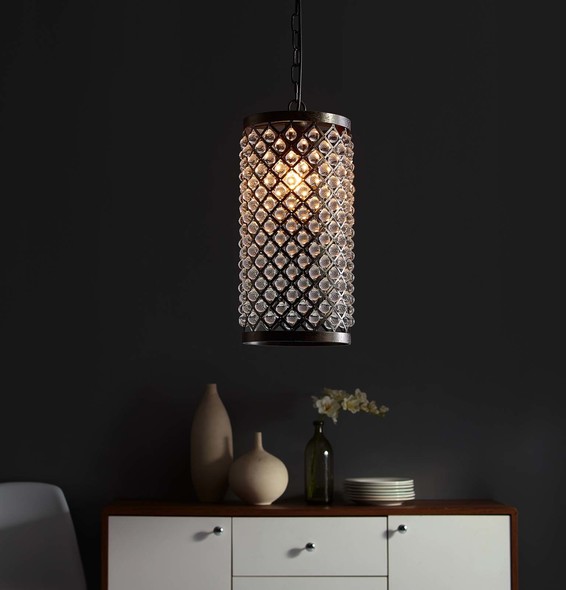 beaded chandelier fan Modway Furniture Ceiling Lamps