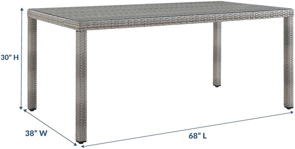 cheap extendable dining table Modway Furniture Bar and Dining Gray