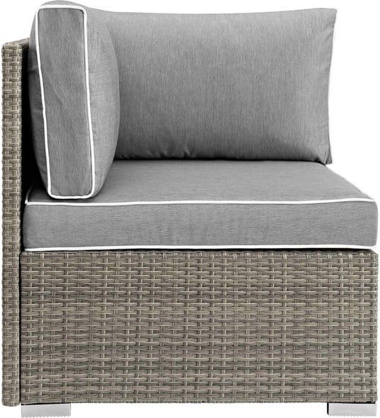 corner sofa with dining table outdoor Modway Furniture Sofa Sectionals Light Gray Gray