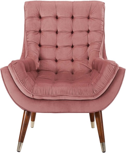 clear accent chair Modway Furniture Lounge Chairs and Chaises Chairs Dusty Rose