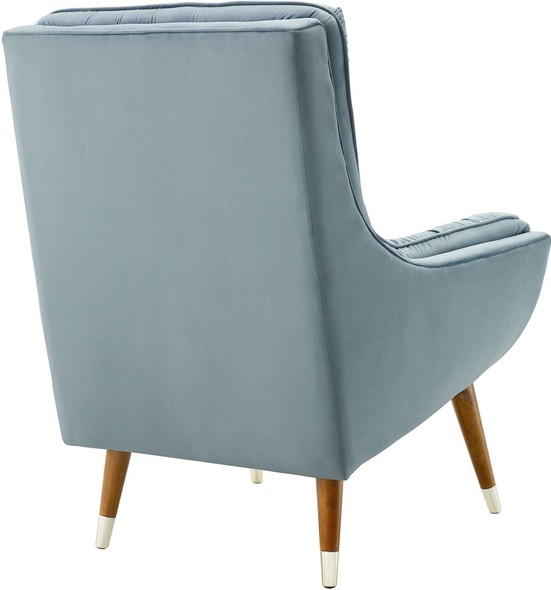 chair with ottoman leather Modway Furniture Lounge Chairs and Chaises Light Blue