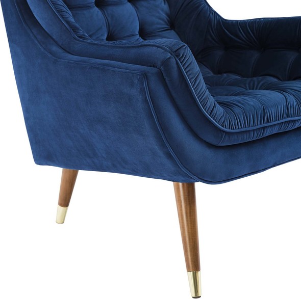 black arm chairs Modway Furniture Lounge Chairs and Chaises Navy
