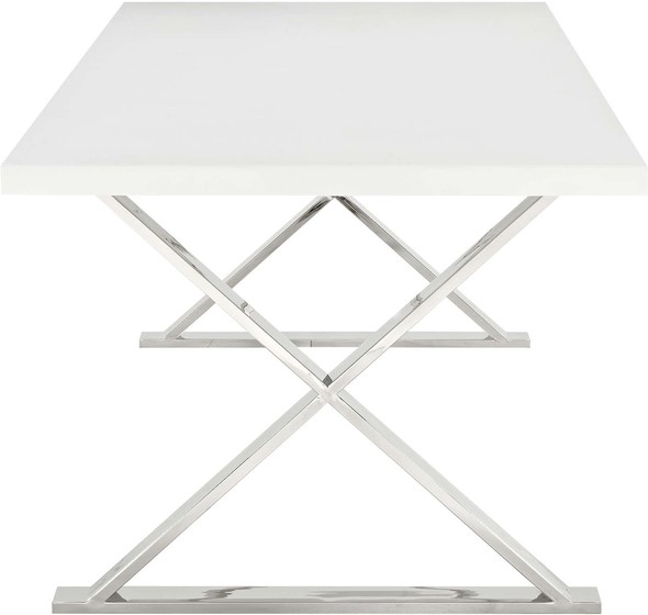 small wood dining table for 2 Modway Furniture Bar and Dining Tables White Silver