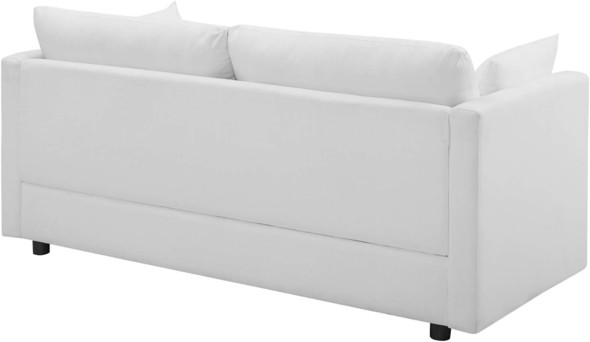mid century style sectional Modway Furniture Sofas and Armchairs Sofas and Loveseat White