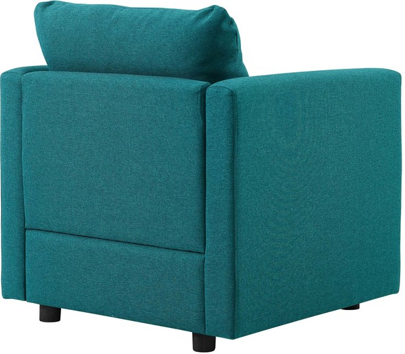 velvet living room chair Modway Furniture Sofas and Armchairs Chairs Teal