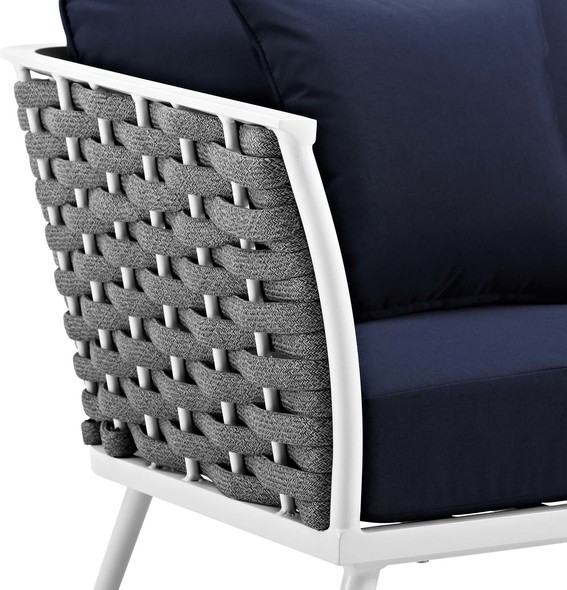 swivel occasional chair Modway Furniture Bar and Dining White Navy