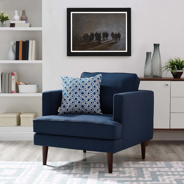 white decorative chair Modway Furniture Sofas and Armchairs Blue