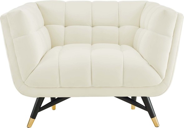 accent chairs for small spaces Modway Furniture Sofas and Armchairs Ivory