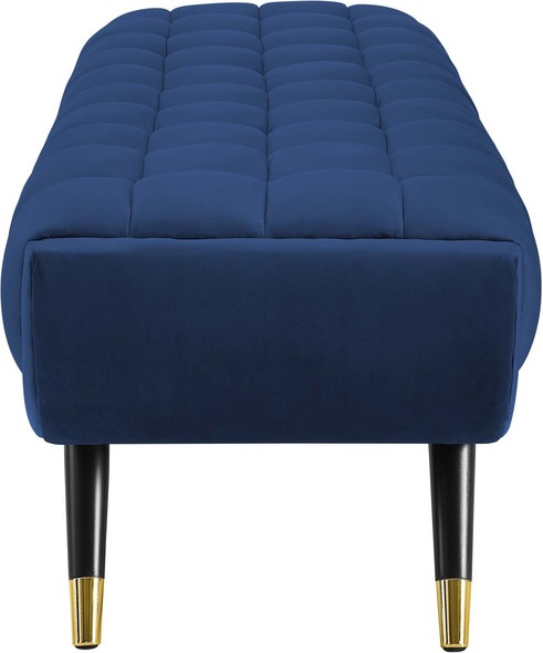 square ottoman stool Modway Furniture Benches and Stools Midnight Blue