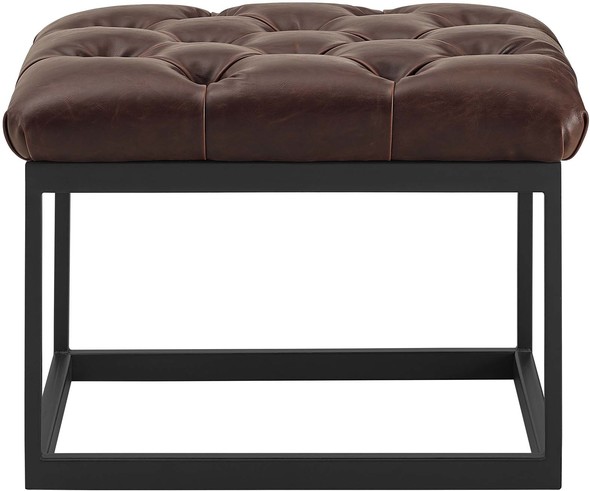 fabric ottoman Modway Furniture Sofas and Armchairs Brown