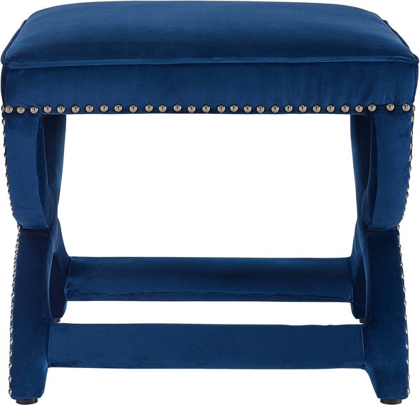 velvet storage ottoman bench Modway Furniture Lounge Chairs and Chaises Navy