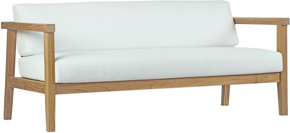 patio furniture weather proof Modway Furniture Sofa Sectionals Natural White