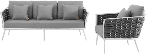 sofa home furniture Modway Furniture Sofa Sectionals White Gray