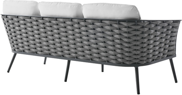 grey velvet loveseat Modway Furniture Sofa Sectionals Gray White