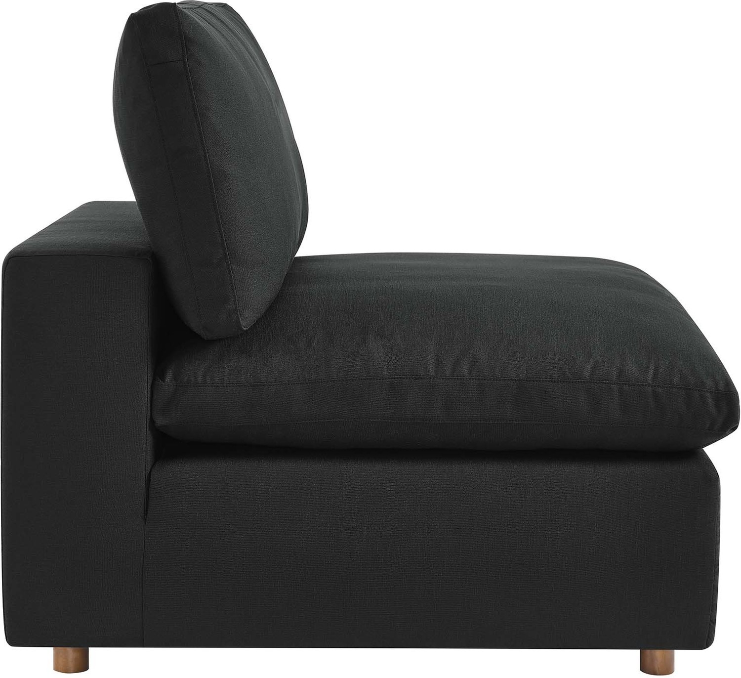 velvet swivel accent chair with ottoman set Modway Furniture Sofas and Armchairs Black