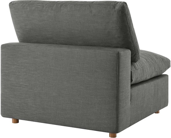 comfortable leather accent chair Modway Furniture Sofas and Armchairs Gray