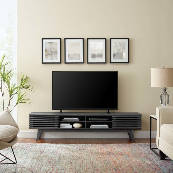 tv console that hides tv Modway Furniture Decor Charcoal