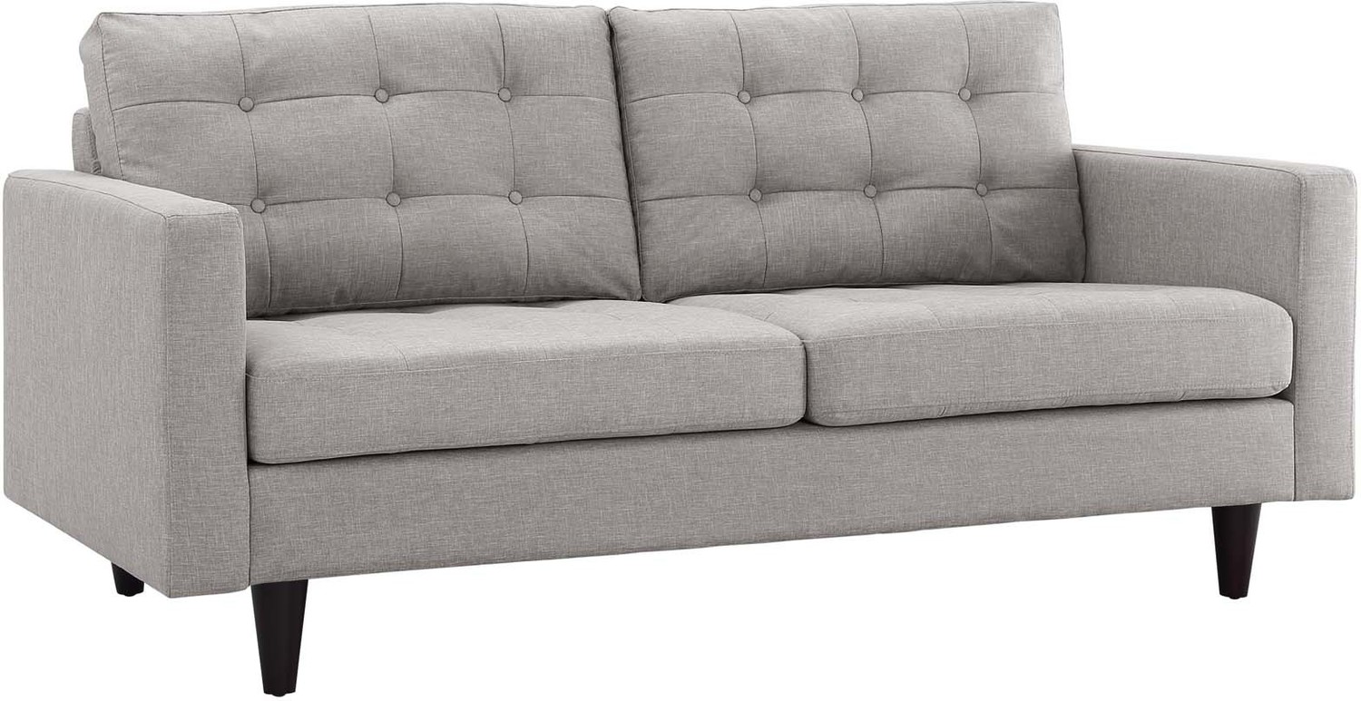 brown chaise sectional Modway Furniture Sofas and Armchairs Light Gray