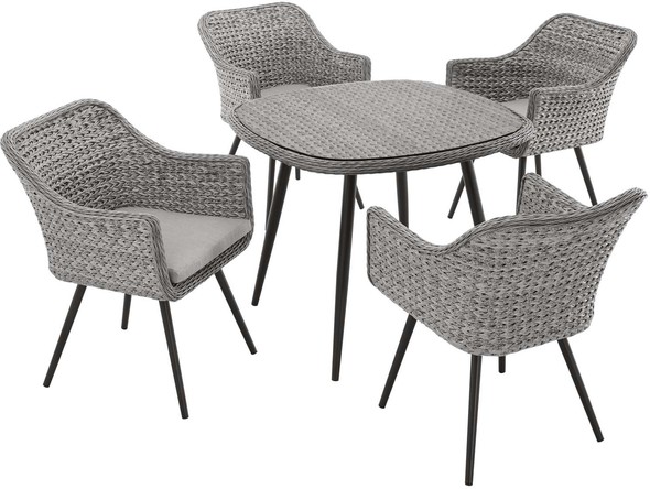 outdoor restaurant tables and chairs Modway Furniture Bar and Dining Gray Gray