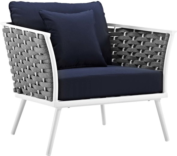 dark blue sectional Modway Furniture Sofa Sectionals White Navy