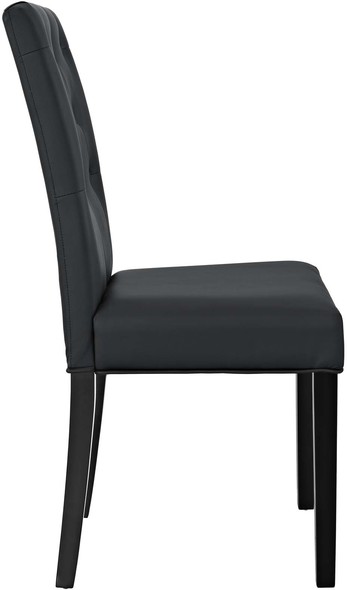 dining chair set with bench Modway Furniture Dining Chairs Black
