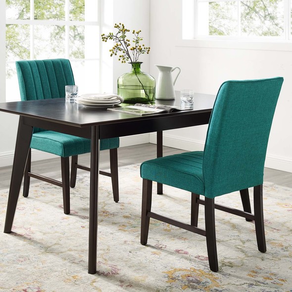 mid century dining room table and chairs Modway Furniture Dining Chairs Teal
