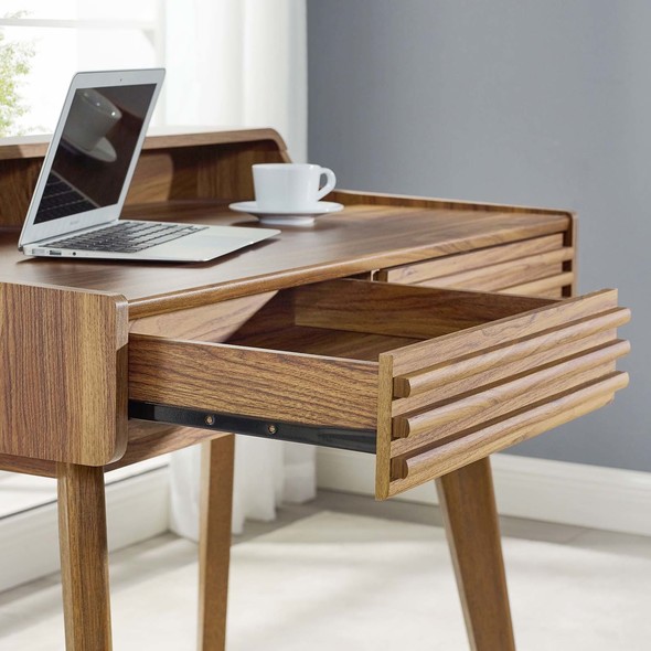 desk units Modway Furniture Computer Desks Walnut