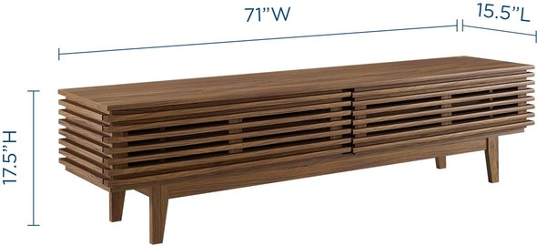 modern bedroom tv stand Modway Furniture Walnut