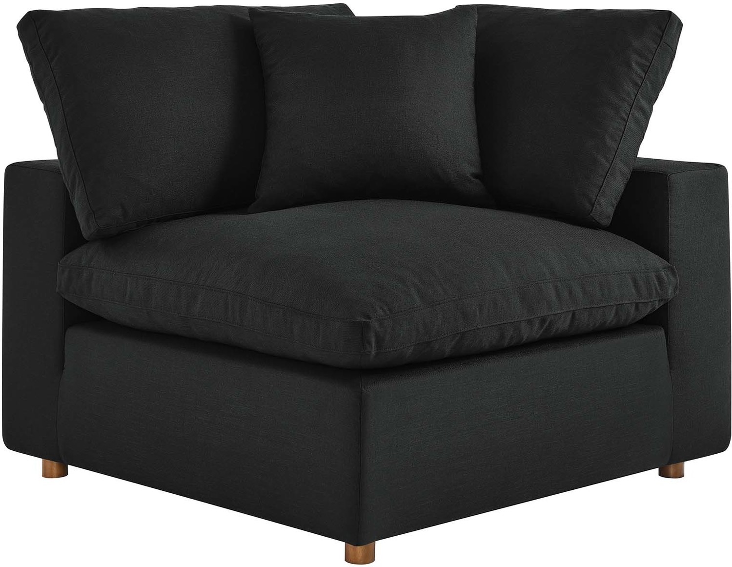 grey couch modern Modway Furniture Sofas and Armchairs Black