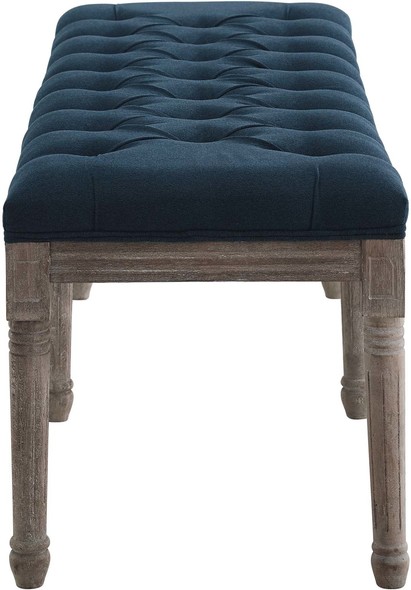 storage ottoman wood Modway Furniture Benches and Stools Navy