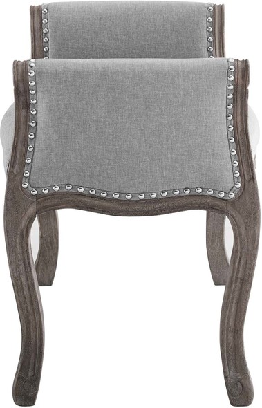 accent chair bench Modway Furniture Benches and Stools Light Gray