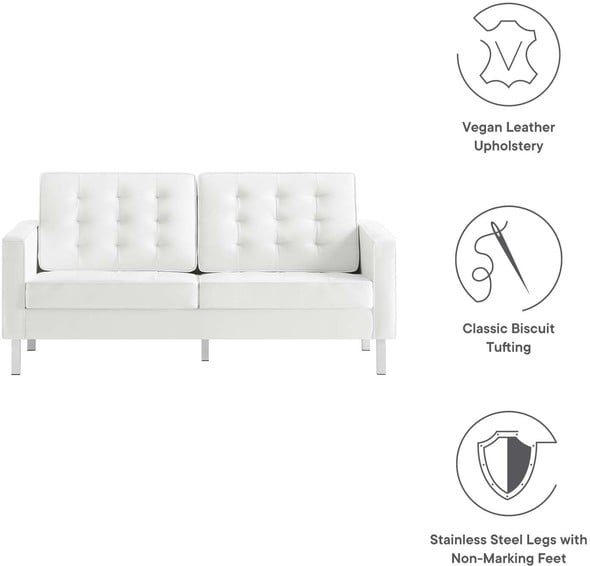 small sectional sofa sale Modway Furniture Sofas and Armchairs Silver White