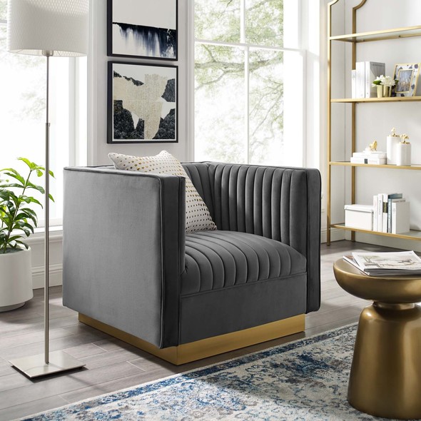 modern lounge seating Modway Furniture Sofas and Armchairs Gray