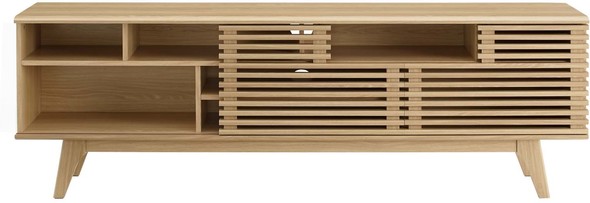 black tv console modern Modway Furniture Tables Oak