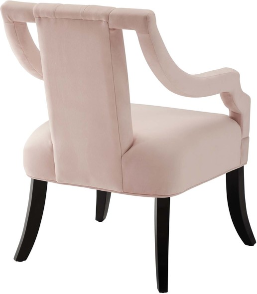 velvet wing back chair Modway Furniture Sofas and Armchairs Pink