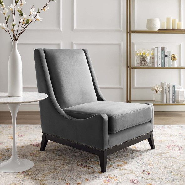 pretty accent chairs Modway Furniture Sofas and Armchairs Gray