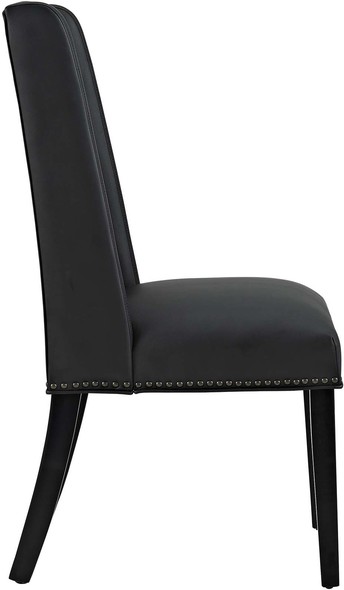chair gold legs Modway Furniture Dining Chairs Black