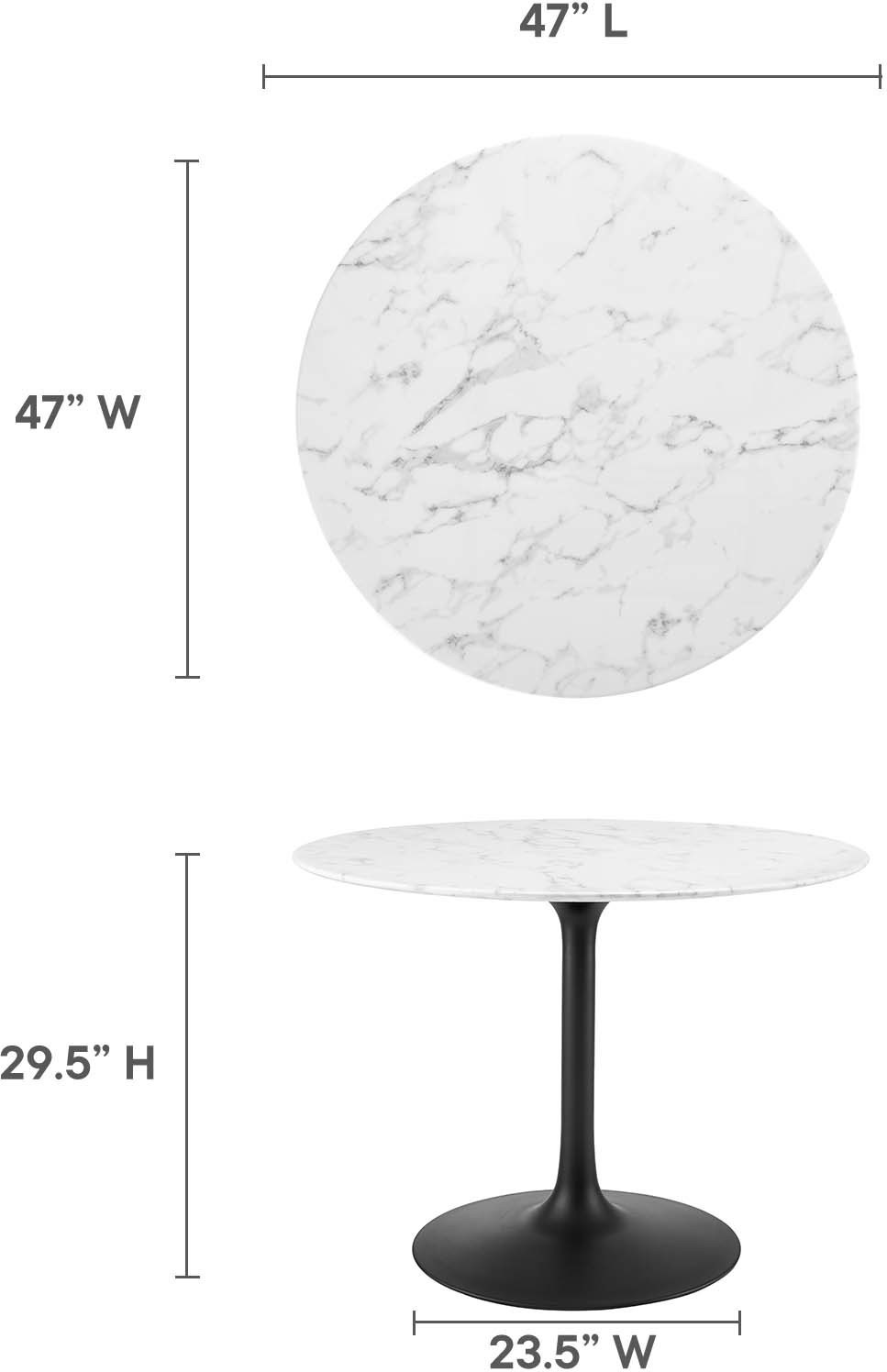 top dining room tables Modway Furniture Bar and Dining Tables Black White