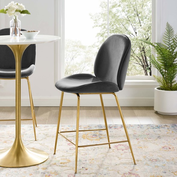 bar stool chair set Modway Furniture Bar and Counter Stools Gray