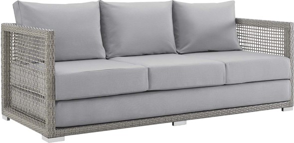 outdoor patio pillow sets Modway Furniture Sofa Sectionals Outdoor Sofas and Sectionals Gray Gray