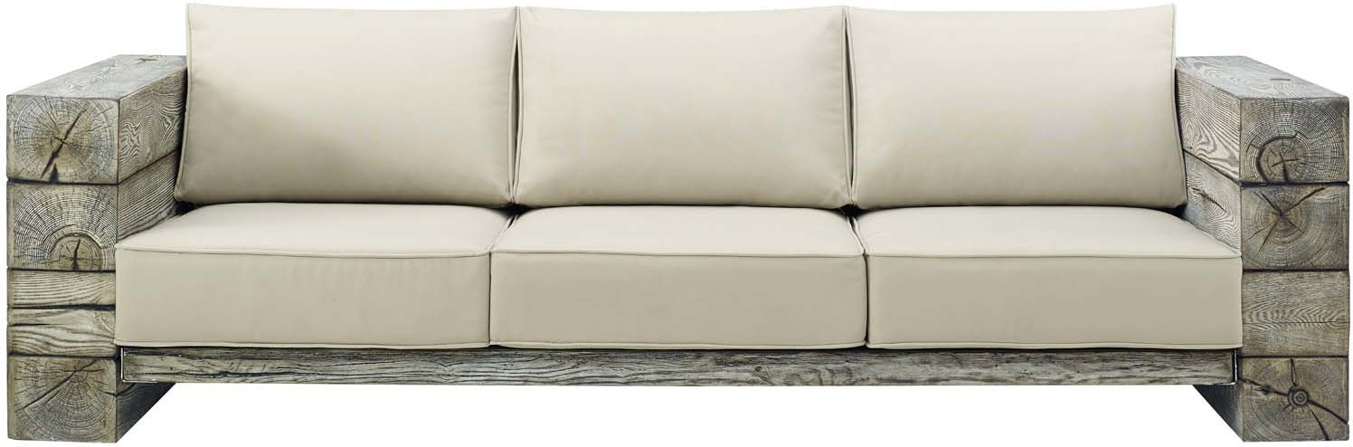 cheap couch with chaise Modway Furniture Sofa Sectionals Light Gray Beige