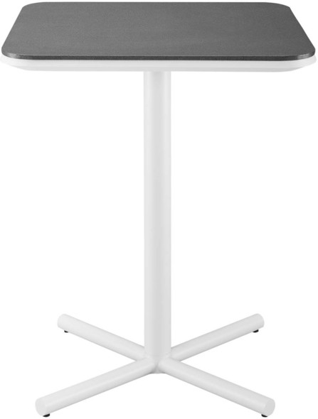 narrow bar height table with stools Modway Furniture Bar and Dining White