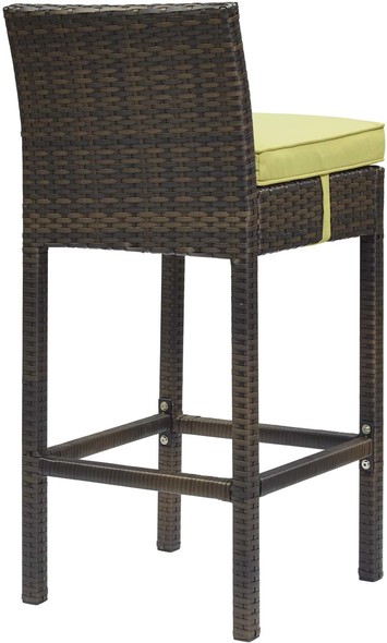 navy velvet bar stools Modway Furniture Bar and Dining Brown Peridot
