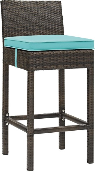 nice bar stools Modway Furniture Bar and Dining Brown Turquoise