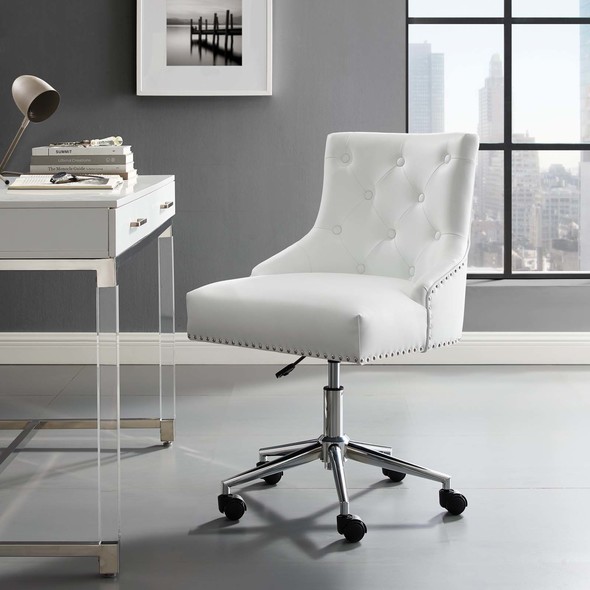 office chair cover Modway Furniture Office Chairs White