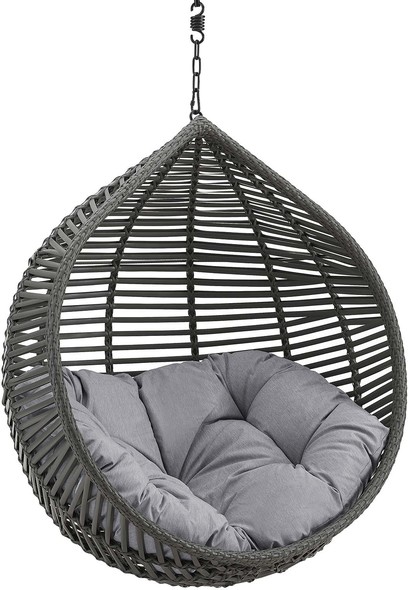 patio furniture sets with rocking chairs Modway Furniture Daybeds and Lounges Gray Gray